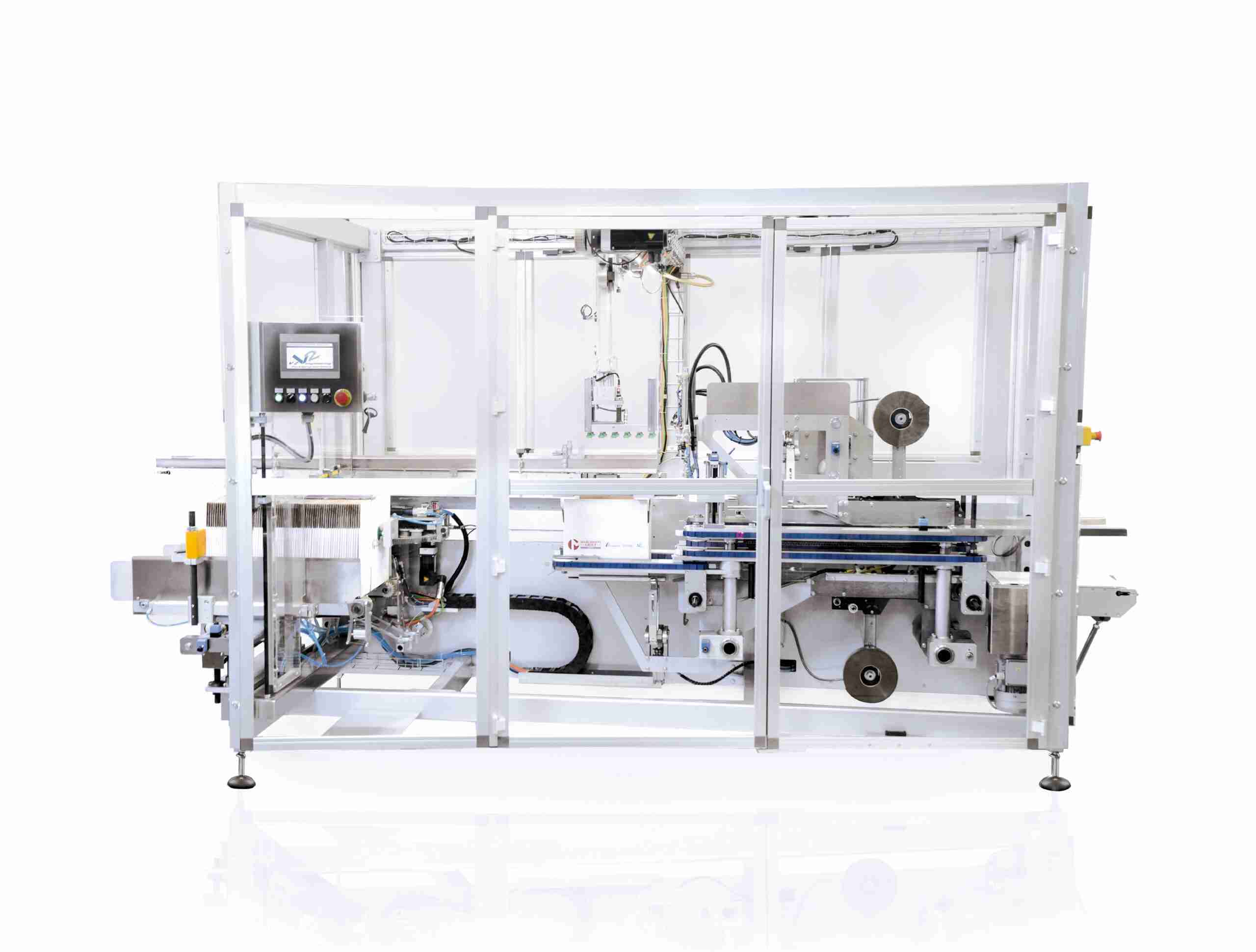 Automatische casepacker V150 voor flessen en potten