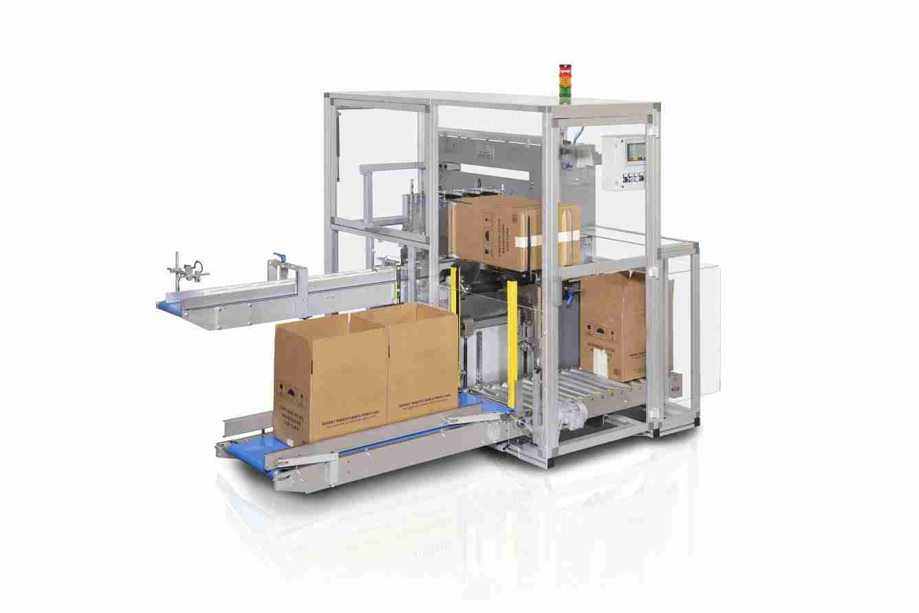 Semi- automatische casepacker V140SA voor doosjes