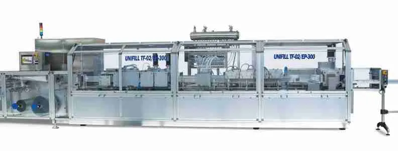 Unifill TF-02 verticale thermovorm- / blistermachine voor portieverpakkingen